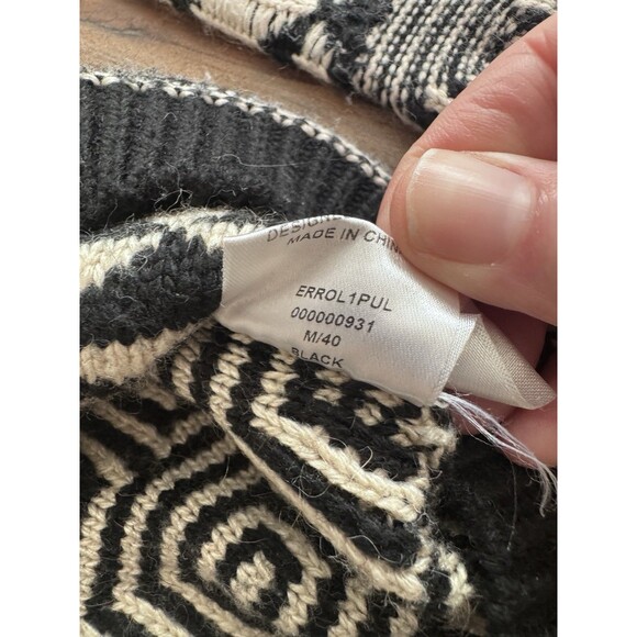 Antik Batik Knit Wool Blend Sweater Geometric Pattern Women’s Medium/40 France - Picture 7 of 10